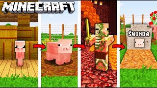 ŻYCIE ŚWINI W MINECRAFT  OD NARODZIN DO ŚMIERCI [upl. by Flossi391]