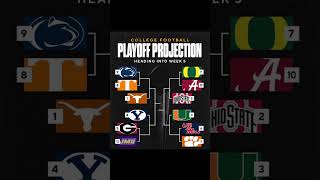 COLLEGE FOOTBALL WEEK 5 PLAYOFF PICTURE [upl. by Puto]