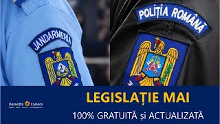 Legislație 100 GRATUITĂ și actualizată pentru admitere MAI și încadrări directe din sursă externă [upl. by Eachern]