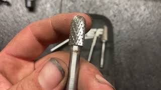 Harbor Freight tools Chief carbide burr set review [upl. by Ashmead]