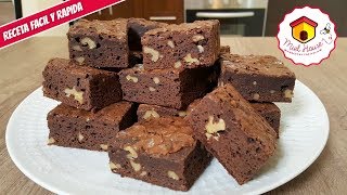 BROWNIE de chocolate FACIL Y RAPIDO pocos ingredientes [upl. by Grinnell]