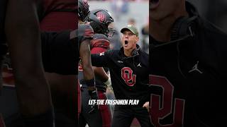 It’s time to give the freshmen offensive linemen a lot of playing time sooners oufootball [upl. by Eilssel]