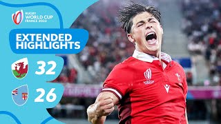 Was this the best game of the pool stage  Wales v Fiji  Rugby World Cup 2023 Extended Highlights [upl. by Ybab]