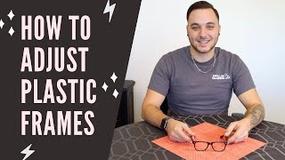 HOW TO ADJUST PLASTIC GLASSES  How to Adjust Glasses at Home [upl. by Wester680]