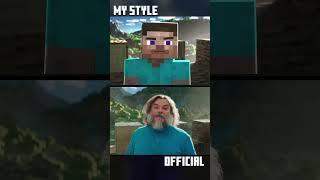 Minecraft Movie Trailer VS My Animated version  I Am Steve [upl. by Oileduab]