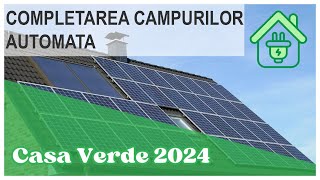 AFM Casa Verde 2024  Completarea câmpurilor automată [upl. by Kcirdec]