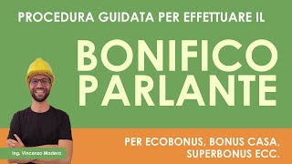 Come effettuare un pagamento per bonus ristrutturazione ecobonus ecc Causale bonifico parlante [upl. by Alley]