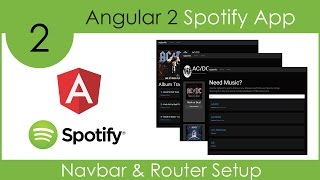 Build An Angular 2 Spotify App  Part 2 [upl. by Rotciv]