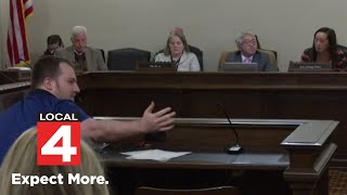 Man uses racial slur in Michigan Senate committee hearing [upl. by Sremmus851]