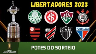 Potes do sorteio da Libertadores 2023 [upl. by Boynton813]