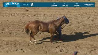 Irish Royalty wins race 5 at Del Mar 82524 [upl. by Teriann]