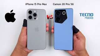 iPhone 15 Pro Max vs Tecno Camon 20 Pro 5G  Speed Test [upl. by Annaeed]