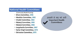 National Health Planning committees of India Remember all the committees by easy tricks [upl. by Chace]