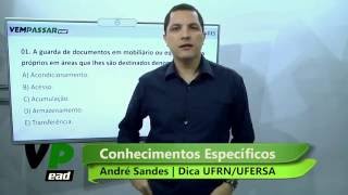 Dica 3  Conhecimentos Específicos  UFRN  UFERSA  André Sandes [upl. by Winson]