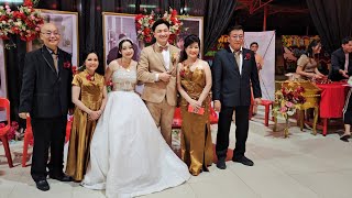 Part1 The wedding of Robinson and Jollins on 02122024 di aula HockLongKiong Dumai Riau Indonesia [upl. by Vtehsta]