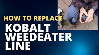 How To Replace Loose String Weed Eater Line  Kobalt 40V Weed Eater [upl. by Nonac]