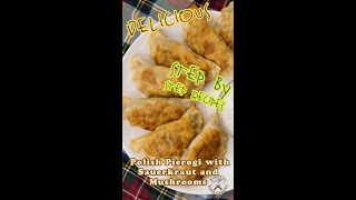 How to Make Polish Pierogi with Sauerkraut and Mushrooms  Authentic Recipe [upl. by Levana34]