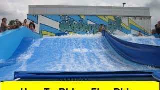 How To Ride a Flowrider FlowriderSchoolcom [upl. by Bannon685]