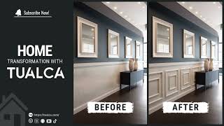 Modern Home Transformation With TUALCA hometransformating tualca wallmolding interiordesign [upl. by Havens49]