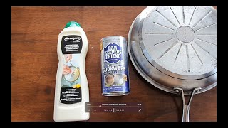 Demeyere Stainless Cleaner vs Bar Keepers Friend [upl. by Etnom733]