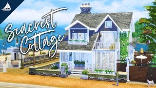 Seacrest Cottage  Brindleton Baes  The Sims 4 Speed Build CC Free [upl. by Nonnah]