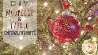 DIY ModPodge and Fabric Ornaments  with Jennifer Bosworth of Shabby Fabrics [upl. by Holton]