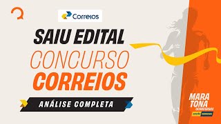 Saiu o edital dos CORREIOS com 3511 vagas imediatas  ANÁLISE DE EDITAL concursocorreios [upl. by Raoul]