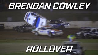 Production Sedans Brendan Cowley Rollover  Kingaroy Speedway [upl. by Doy784]