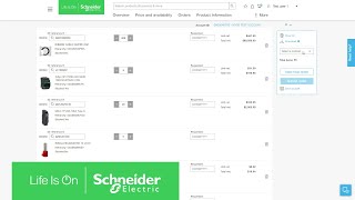 mySchneider How to Order Products  Schneider Electric [upl. by Elma]