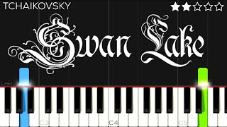 Tchaikovsky  Swan Lake Theme  EASY Piano Tutorial [upl. by Nadaha]