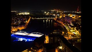 Świąteczne Opole Nocą z lotu ptaka 4K 28122022 [upl. by Baumann]