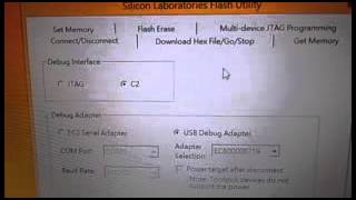 使用USB Debug Adapter 搭配 Silicon Lab Flash Utility燒錄C8051F340 [upl. by Ycnay]