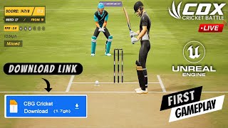 CBG Cricket First Gameplay Download Link  Unreal Engine  New Cricket Game  Download [upl. by Paula]