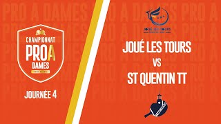 PRO A DAMES  J4  JOUE LES TOURS TT vs TT SAINT QUENTIN [upl. by Niwrehs441]