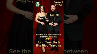 John Travolta With His Daughter Then And Now antesedepois beforeandafter johntravolta [upl. by Sanborne]