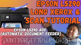 PAANO GAMITIN ANG ADF PARA MAKAPAG SCAN NG LONG AT PHOTOCOPY  EPSON L5290 GUIDE [upl. by Pippy]