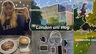 Uni vlog🎧📎 London⛈️ Goldsmiths uni [upl. by Jehiel]