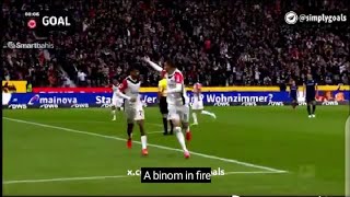 Hugo Ekitike Eintracht Frankfurt Vs Bochum 10 All goals Results amp Extended Highlights [upl. by Kisor]