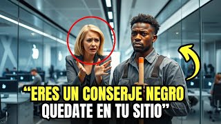 CEO Negro Se Disfraza de Conserje y Lo Que Descubre Sobre Sus Empleados Cambia Todo [upl. by Kenay249]