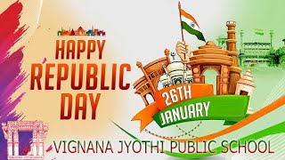 VIGNANA JYOTHI PUBLIC SCHOOL REPUBLIC DAY CELEBRATIONS [upl. by Laws]