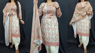 गरम सूट  Winter Suit Cutting amp Stitching How To Make Woollen Kurti Garam Suit Cutting Stitching [upl. by Akcirahs]