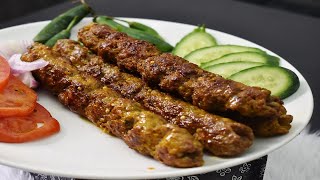 Beef Seekh Kabab Recipe on Tawa by Lively Cooking [upl. by Luba592]