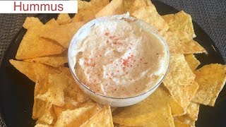 Easy Hummus Recipe  Hummus without Tahini  Easy dip recipe  how to make Hummus from chickpeas [upl. by Nnyleak]