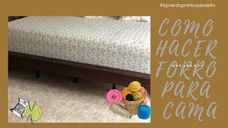 Como hacer forro cama o Forro cajon bed lining [upl. by Maddocks219]