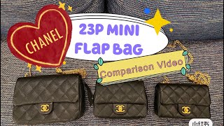 Chanel 23P Mini Flap Bag Comparison Video [upl. by Renie]