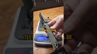 Kizer Begleiter 2 Tanto Sharpness Test shorts youtubeshorts knives [upl. by Avon212]