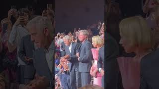 George Clooney amp Brad Pitt Boogie to ‘Smooth Operator’ at ‘Wolfs’ Venice Premiere [upl. by Akelam]