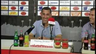 3 Liga Pressekonferenz 2 Spieltag 1 FC Heidenheim  SSV Jahn Regensburg mit Thomas Stratos [upl. by Morry]