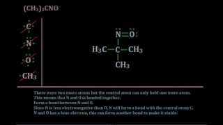 Lewis Structure of CH33CNO [upl. by Inness]