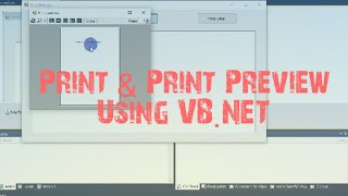 Print and Print Preview in VBNET  How to create Print and Print Preview in VBNET [upl. by Wit]